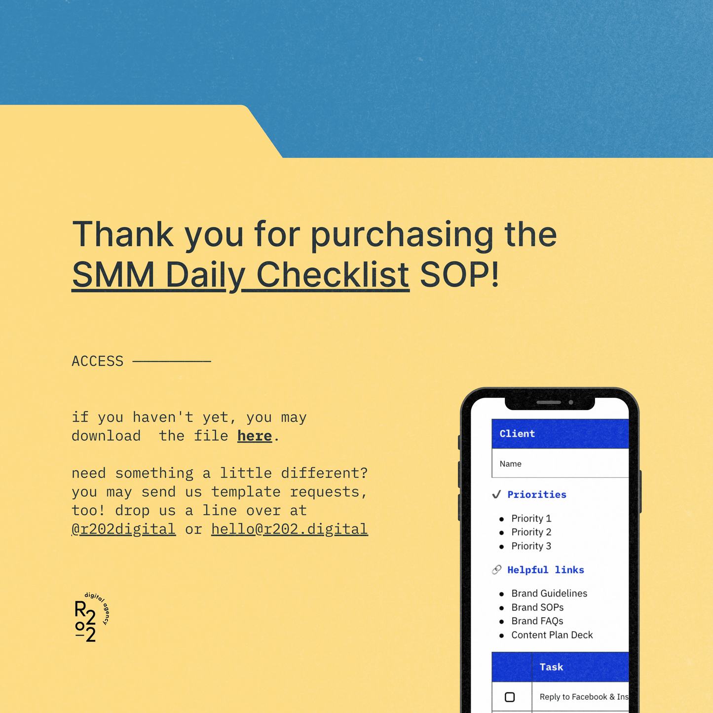 Social Media Manager's Daily Checklist: SOP Document