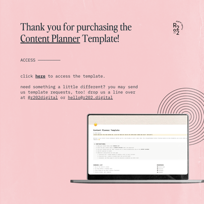 Content Planner Template